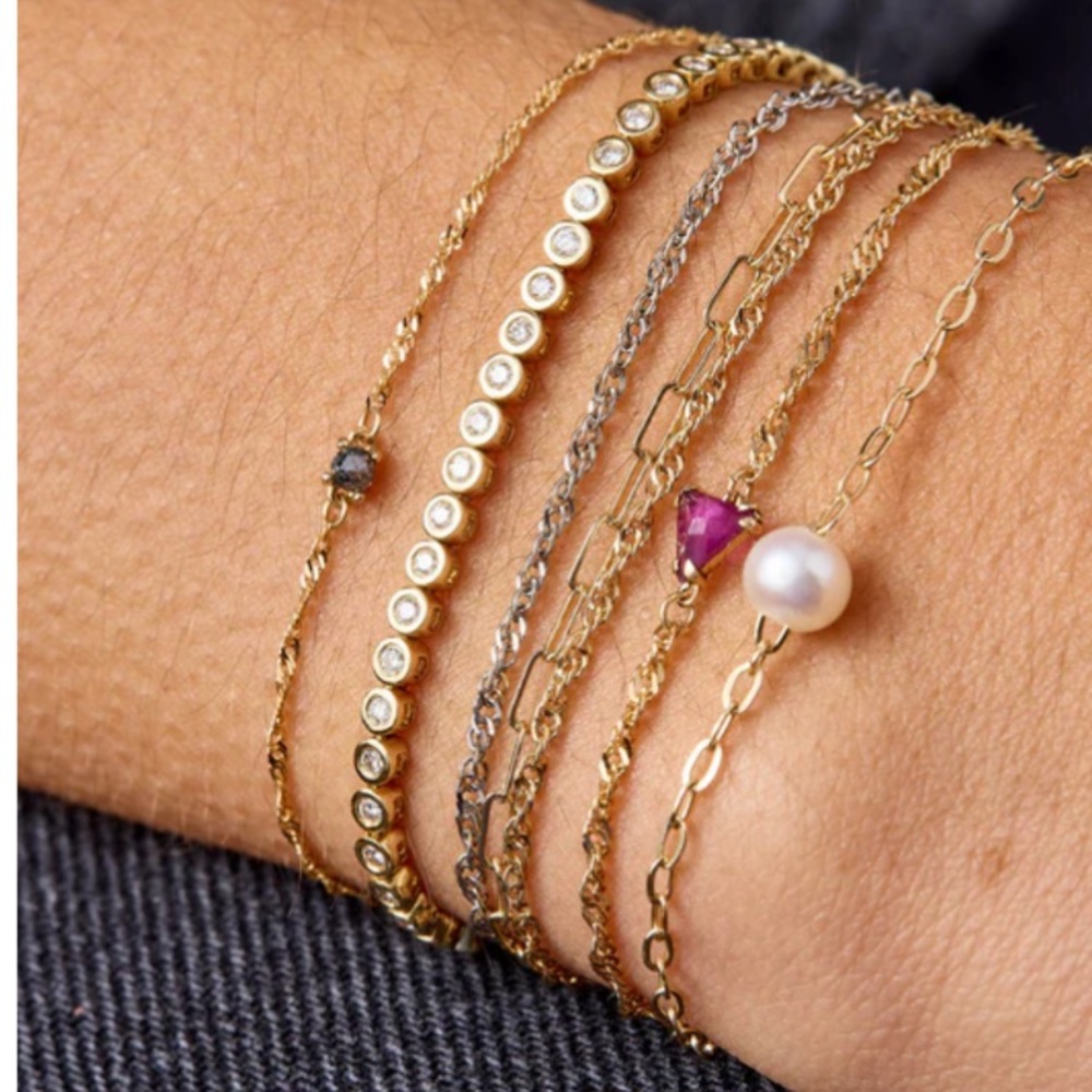 SALT AND PEPPER DIAMOND BRACELET
